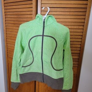 Womens Lime Green Lululemon Scuba Hoodie